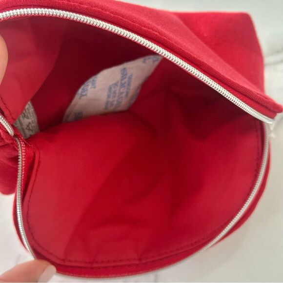 Dior Toiletry Pouch Cosmetic Zip Case, Red, New - Picture 4 of 8